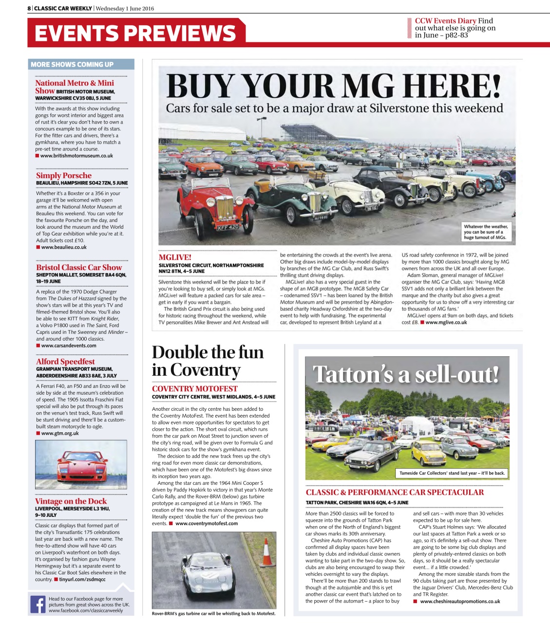 Classic Car Weekly Preview Pages
