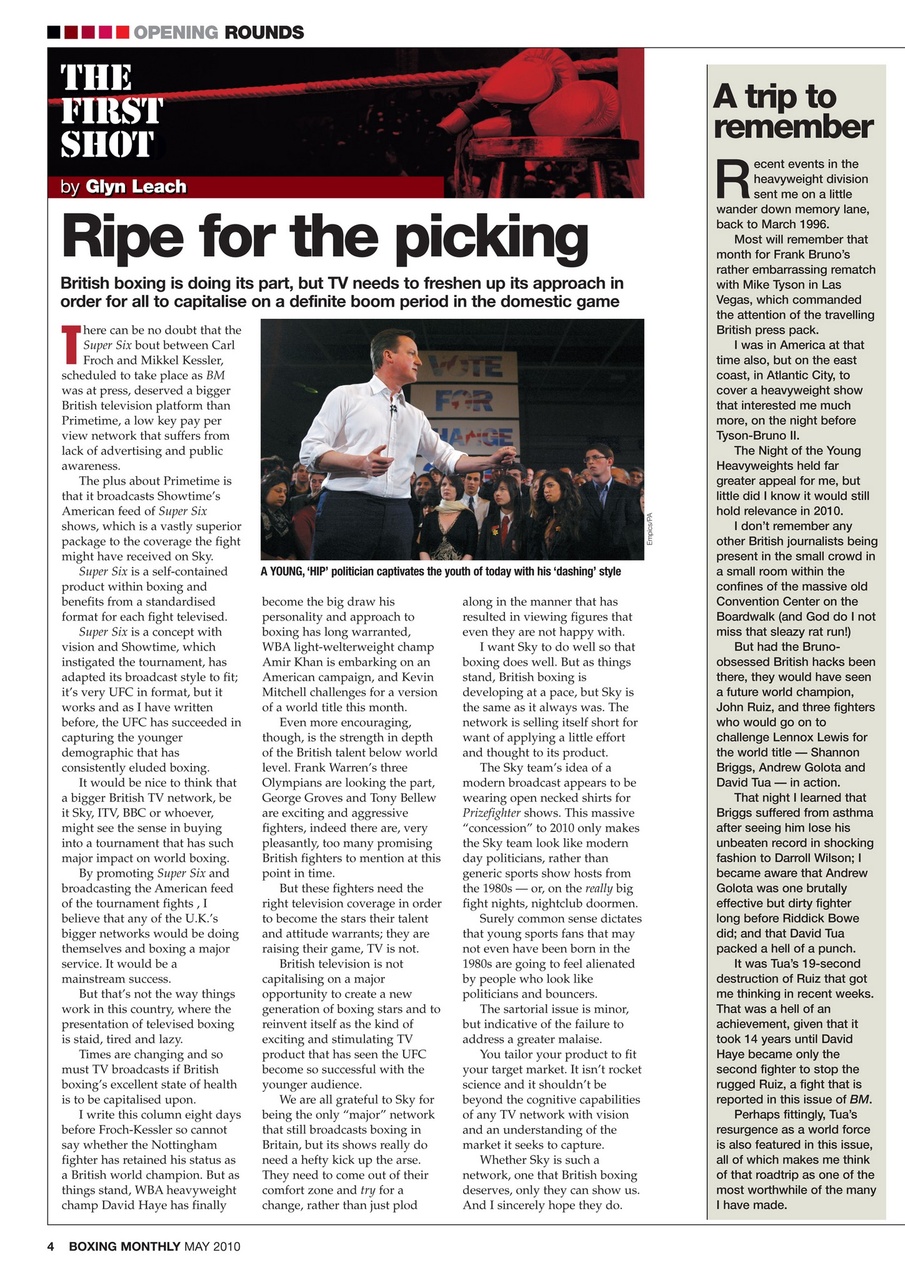 Boxing Monthly Preview Pages