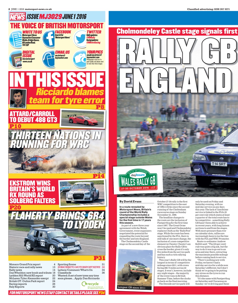 Motorsport News Preview Pages