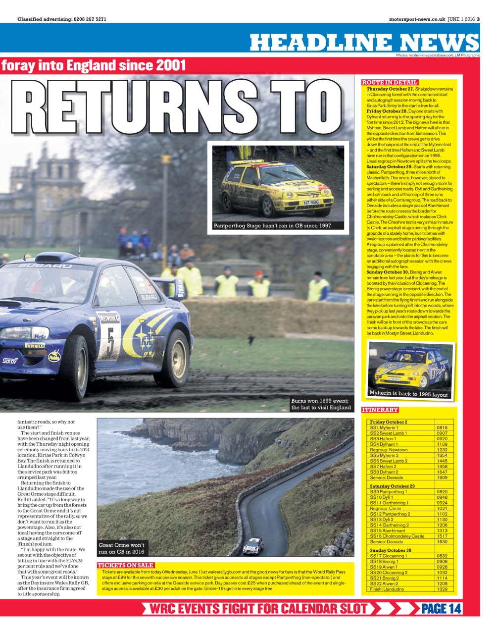 Motorsport News Preview Pages