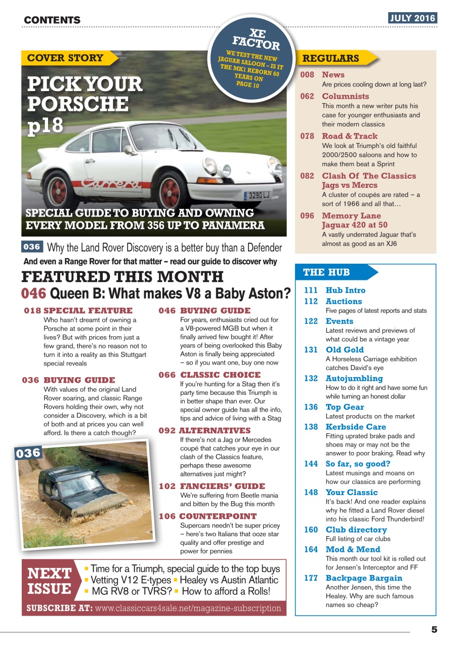 Classic Motoring Preview Pages