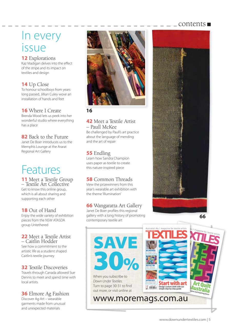 Down Under Textiles Preview Pages