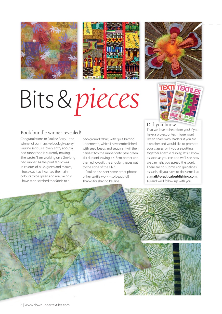 Down Under Textiles Preview Pages