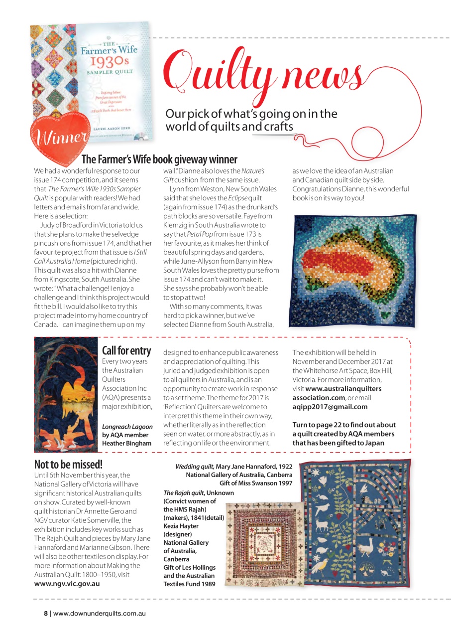 Down Under Quilts Preview Pages