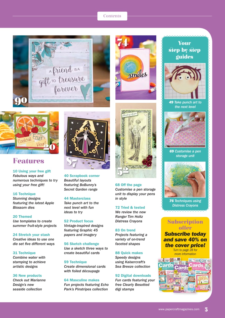 Simply Cards & Papercraft Preview Pages