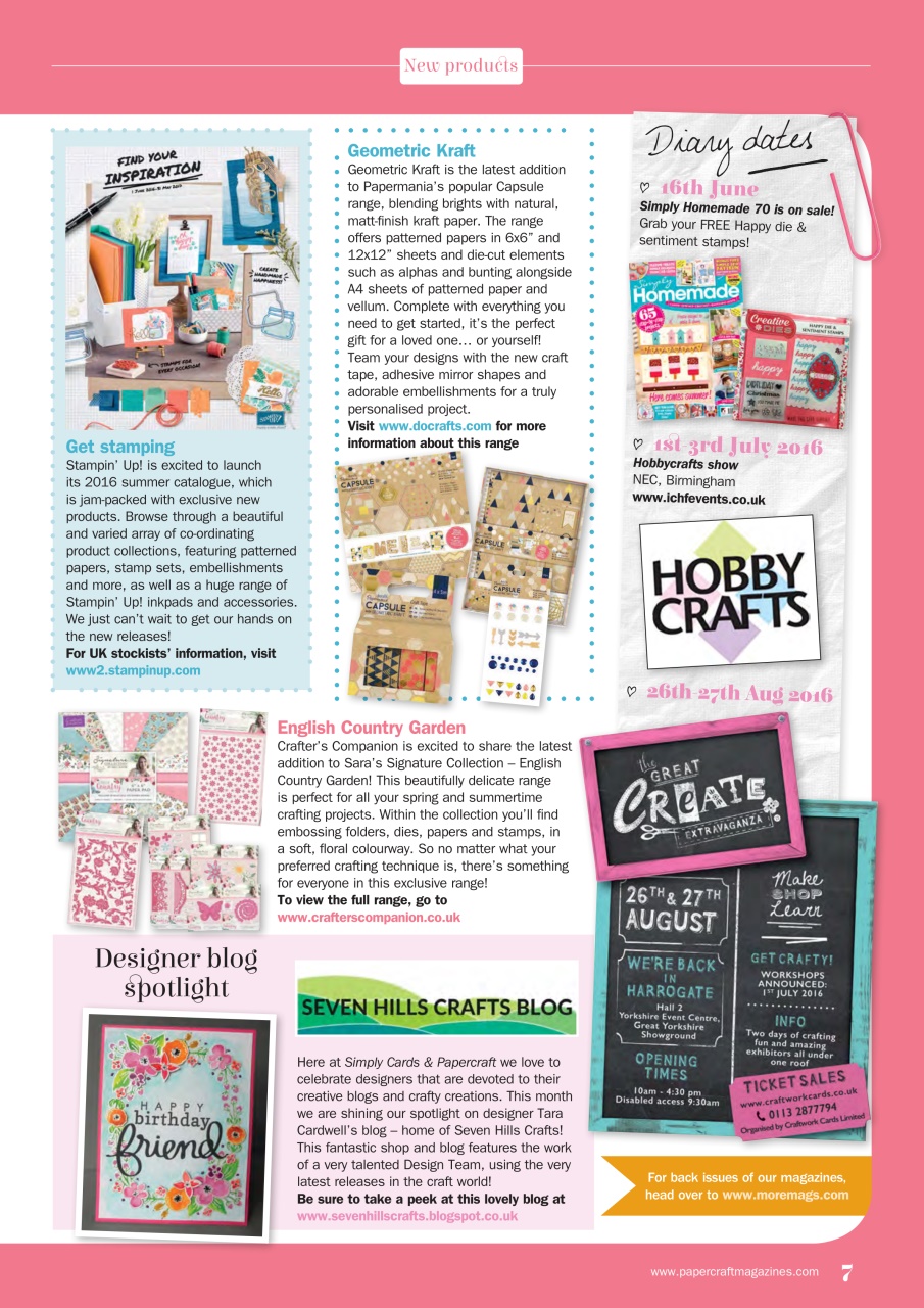 Simply Cards & Papercraft Preview Pages