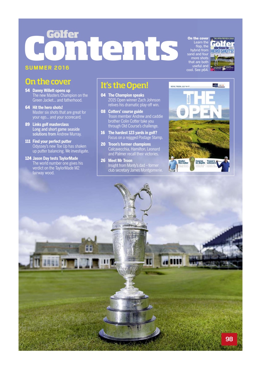 Today's Golfer Preview Pages