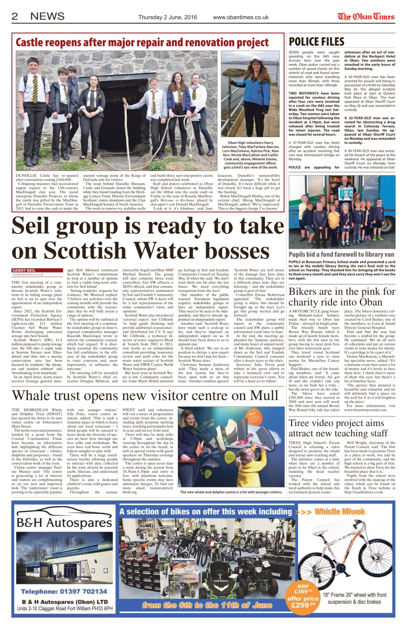 The Oban Times & Lochaber Times Preview Pages