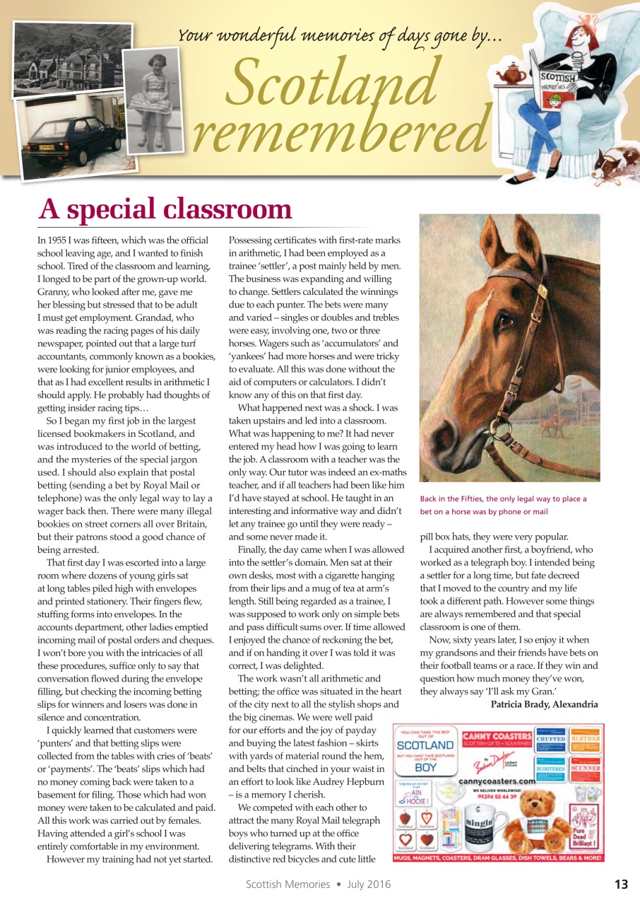 Scottish Memories Preview Pages