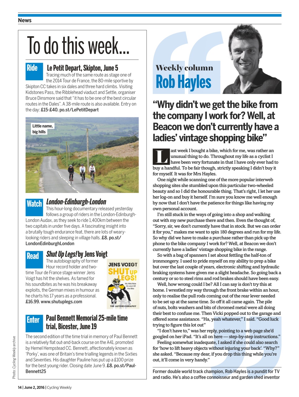 Cycling Weekly Preview Pages