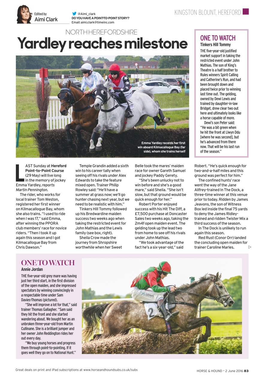 Horse & Hound Preview Pages