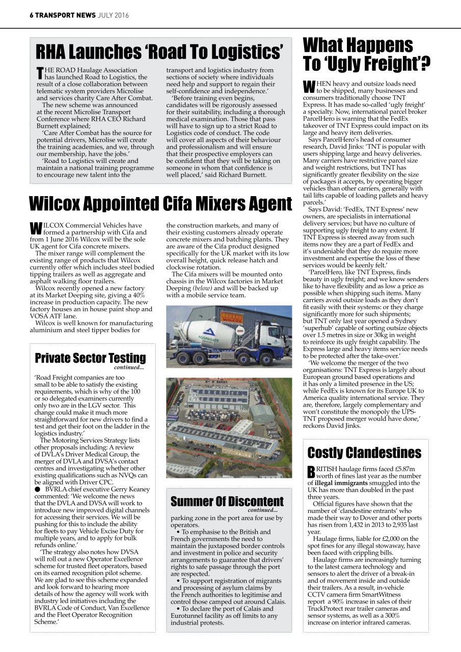 Transport News Preview Pages