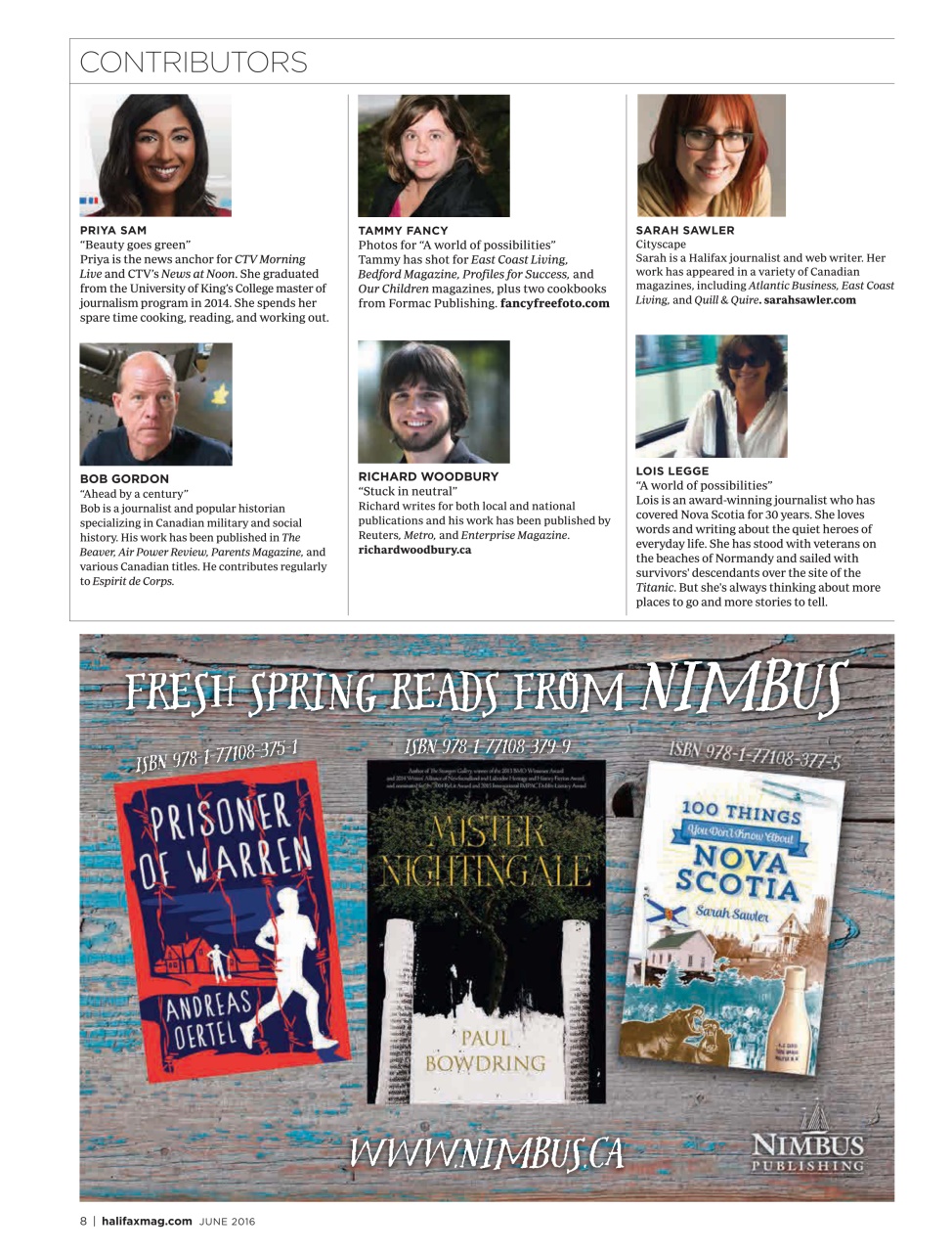 Halifax Magazine Preview Pages