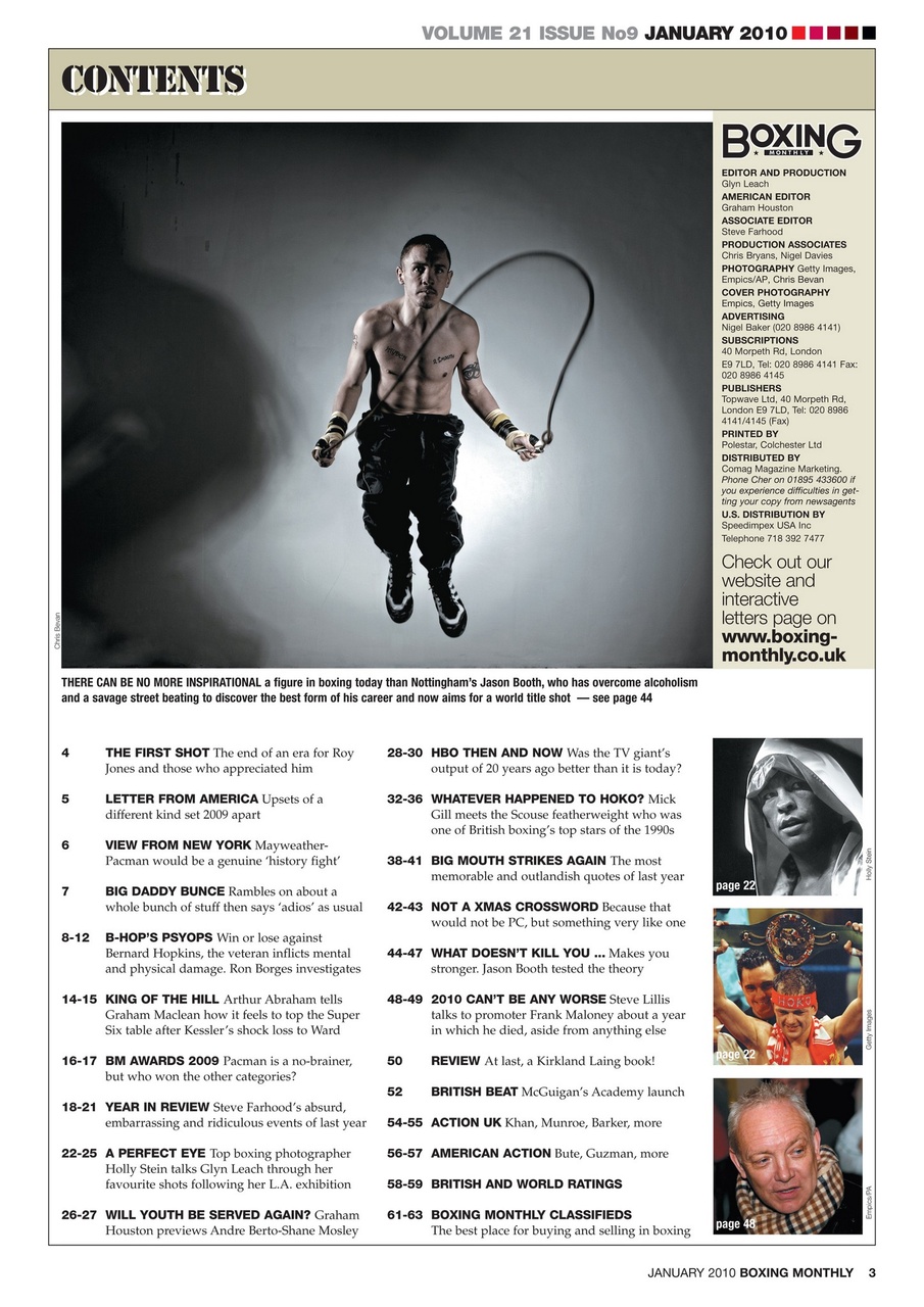 Boxing Monthly Preview Pages