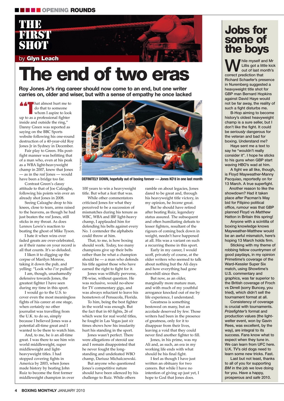 Boxing Monthly Preview Pages