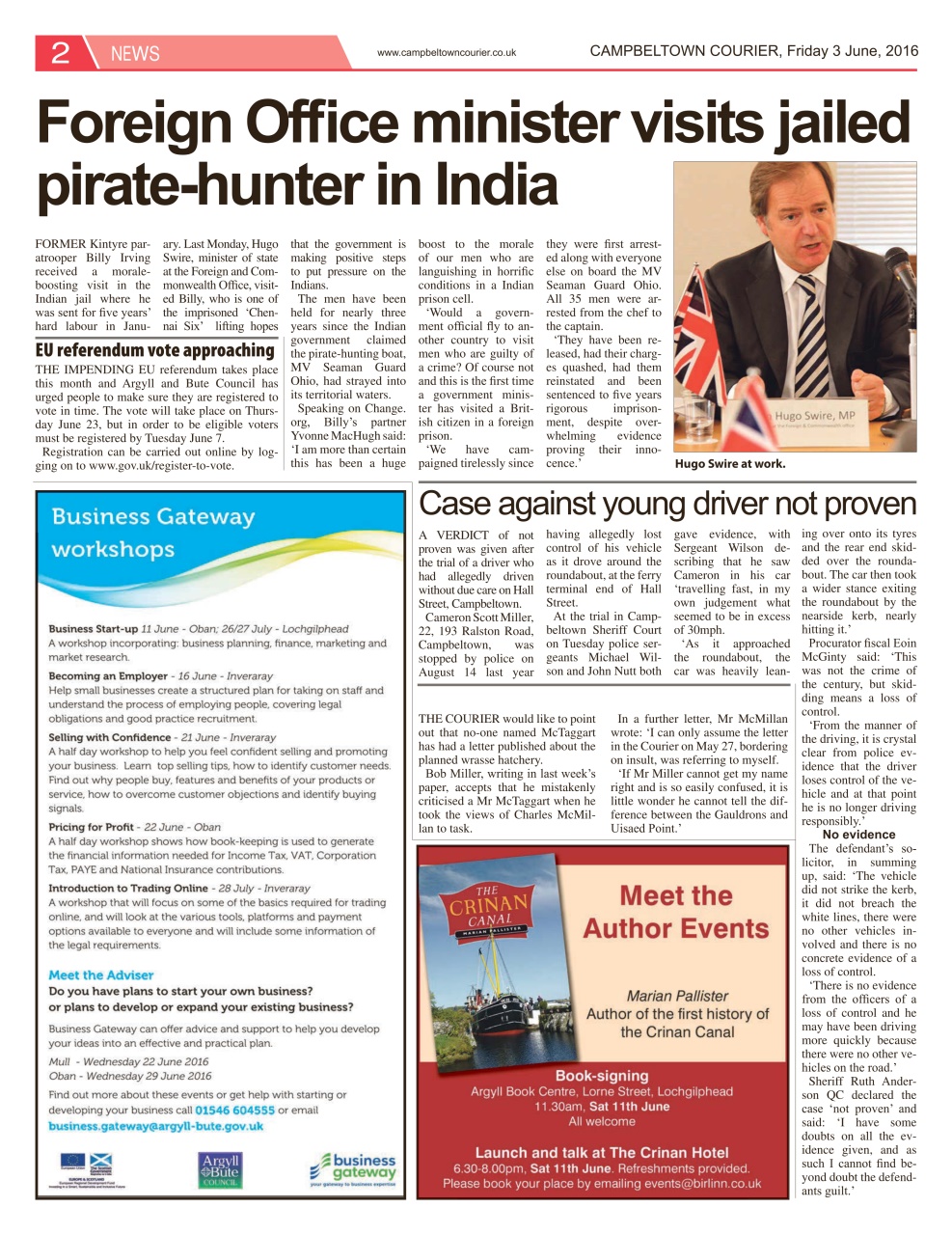 Campbeltown Courier Preview Pages