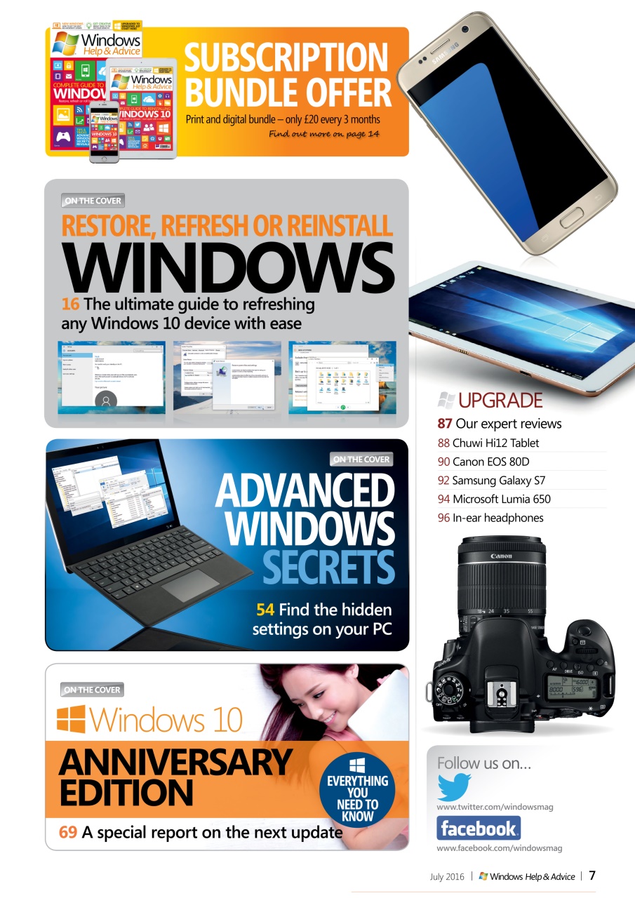 Windows Help & Advice Preview Pages