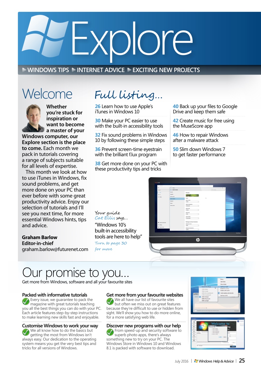 Windows Help & Advice Preview Pages