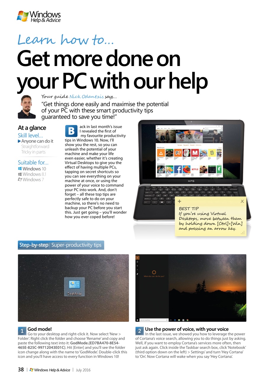 Windows Help & Advice Preview Pages