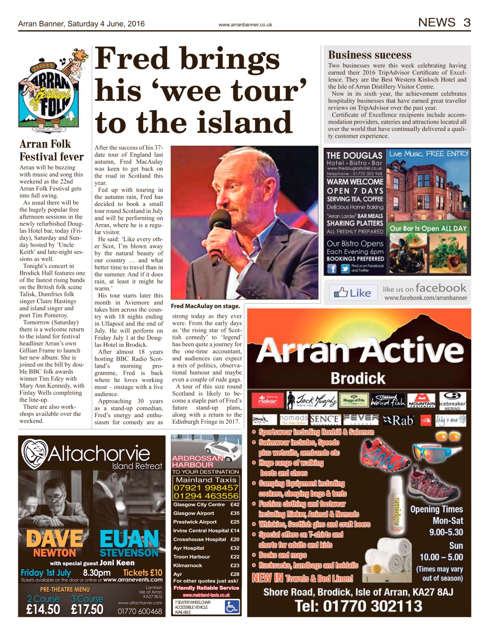 Arran Banner Preview Pages