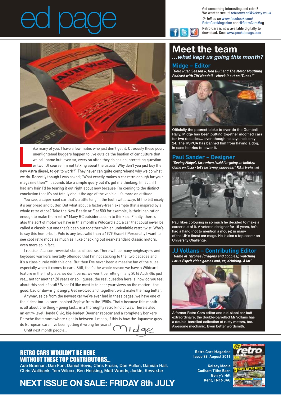 Retro Cars Preview Pages