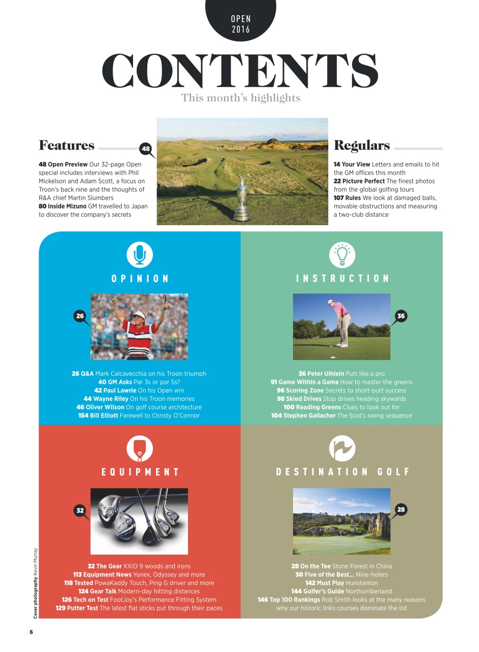 Golf Monthly Preview Pages