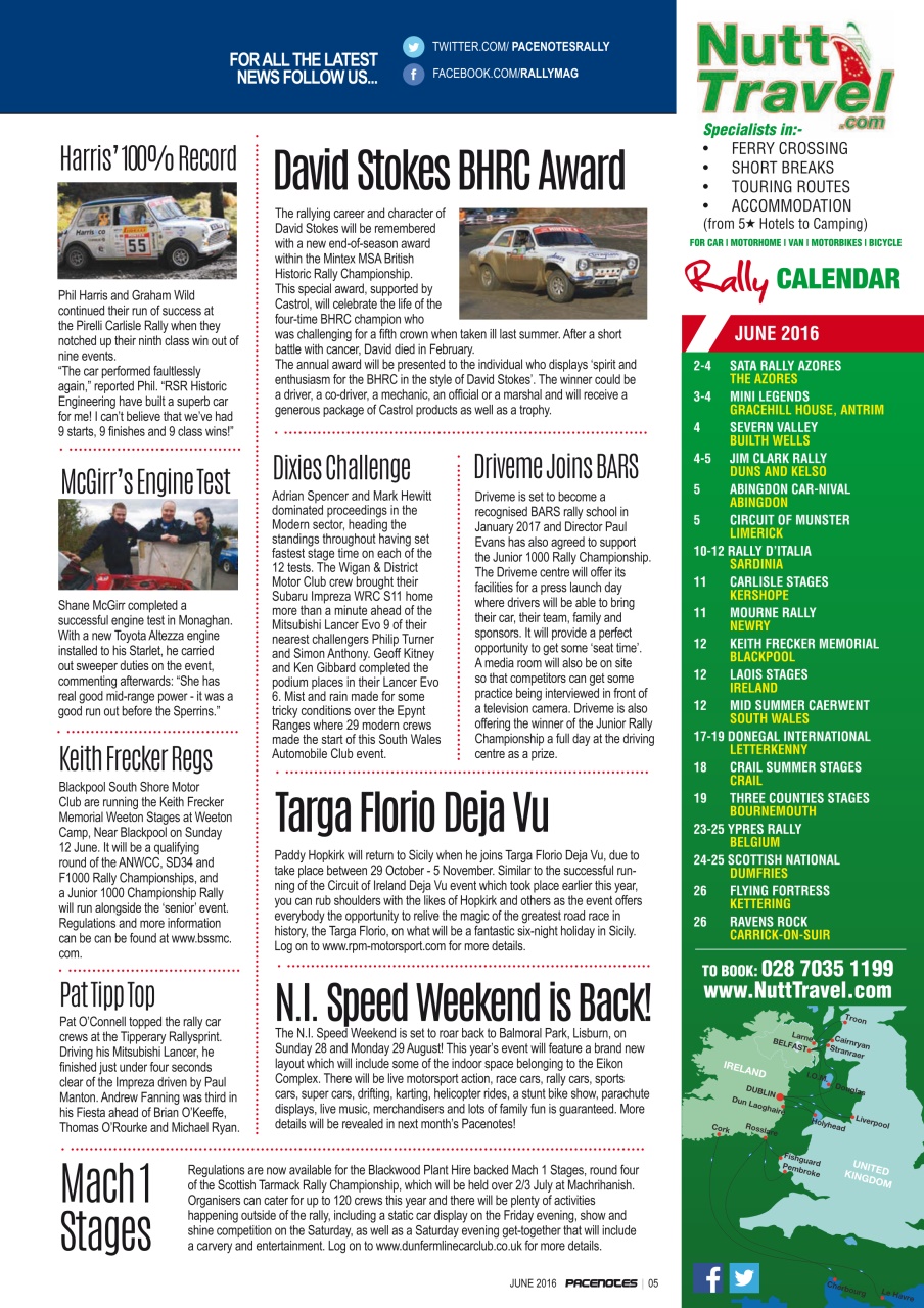 Pacenotes Rally magazine Preview Pages