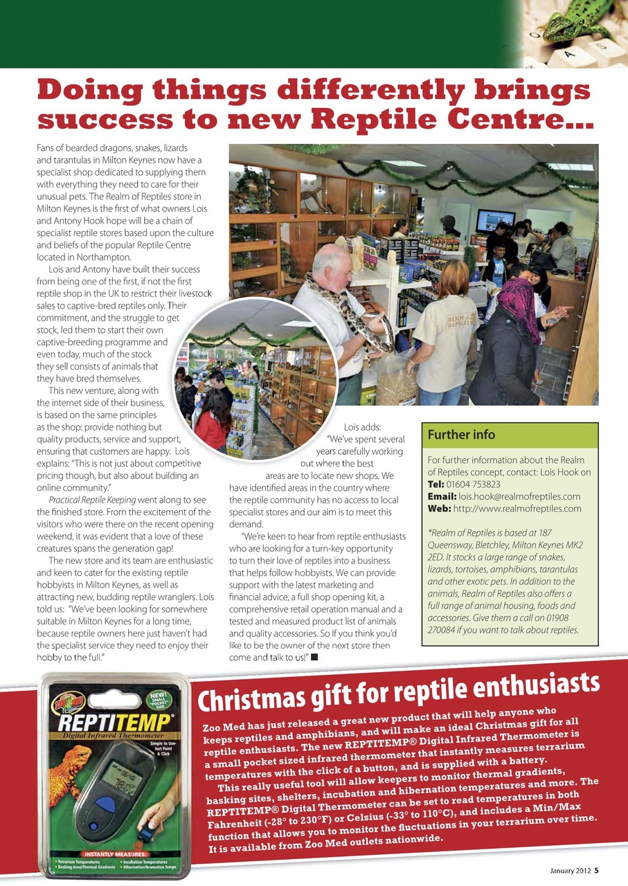 Practical Reptile Keeping Preview Pages