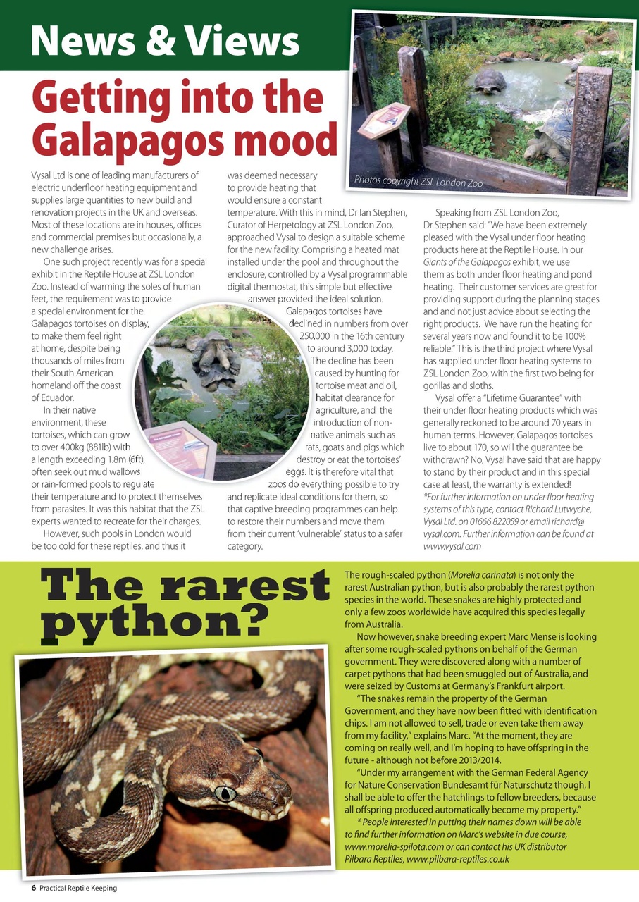 Practical Reptile Keeping Preview Pages