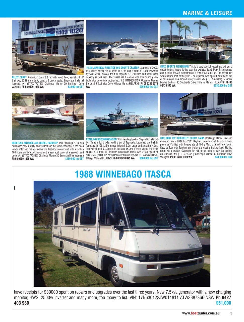 Boat Trader Australia Preview Pages