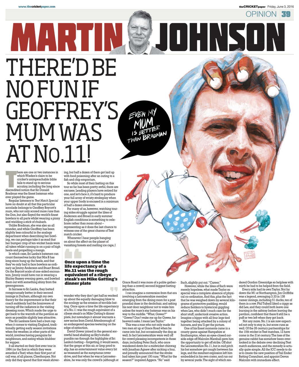 The Cricket Paper Preview Pages