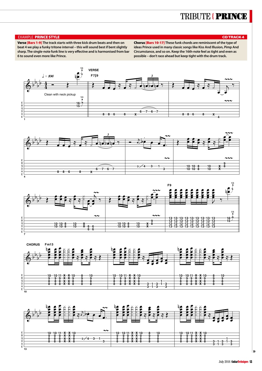 Guitar Techniques Preview Pages