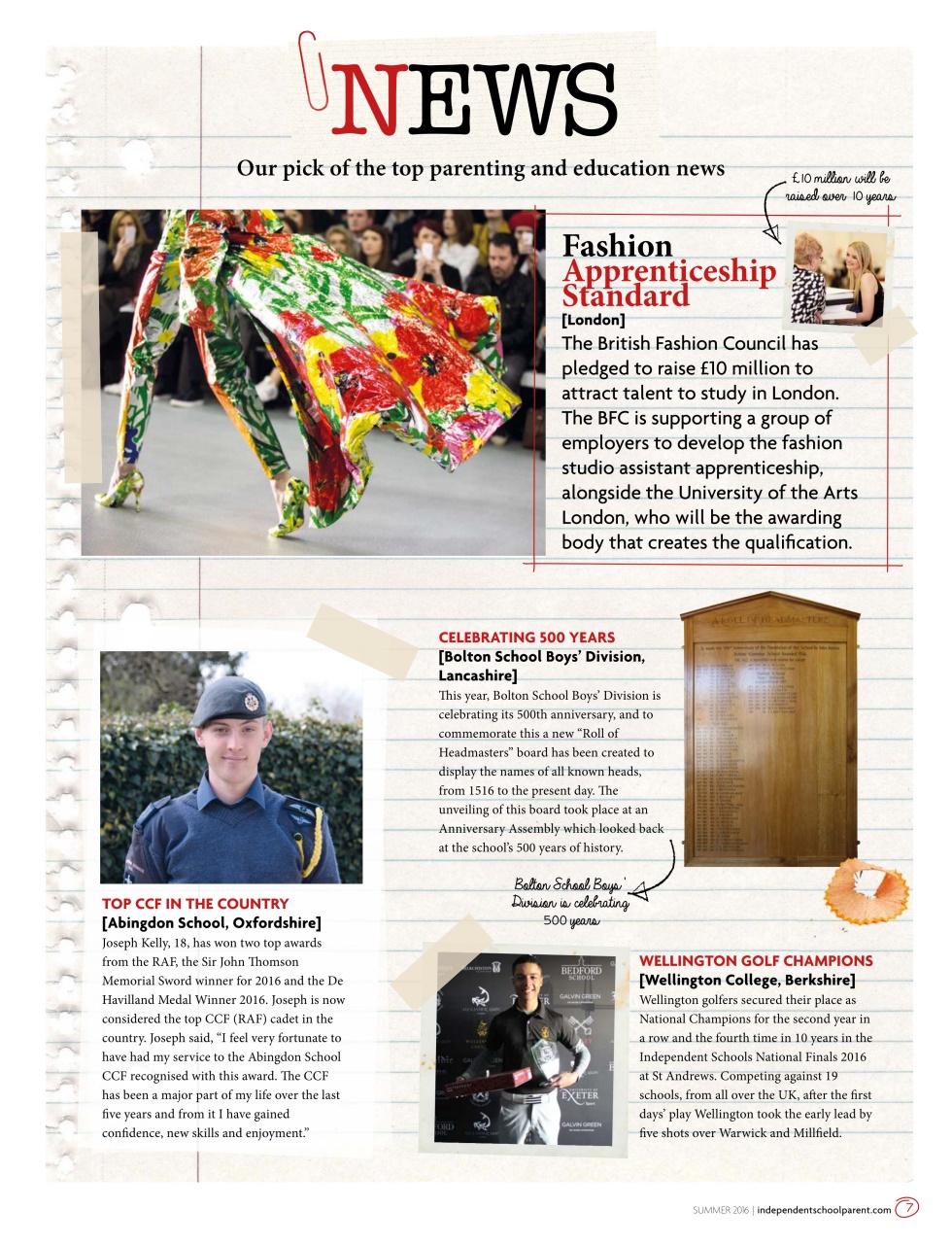 Independent School Parent Preview Pages