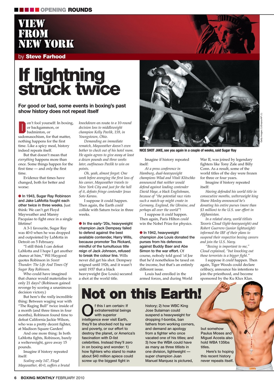 Boxing Monthly Preview Pages