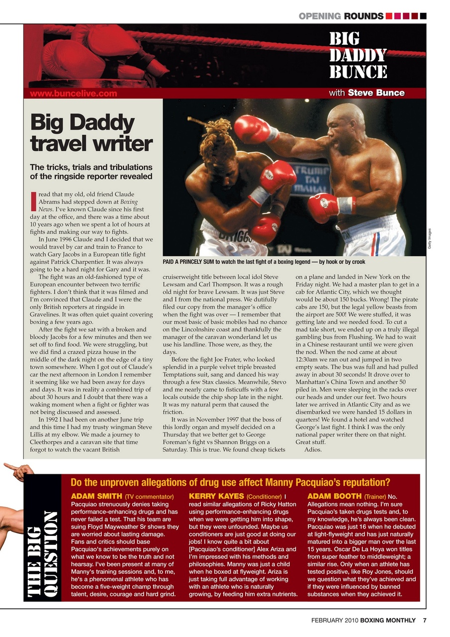 Boxing Monthly Preview Pages