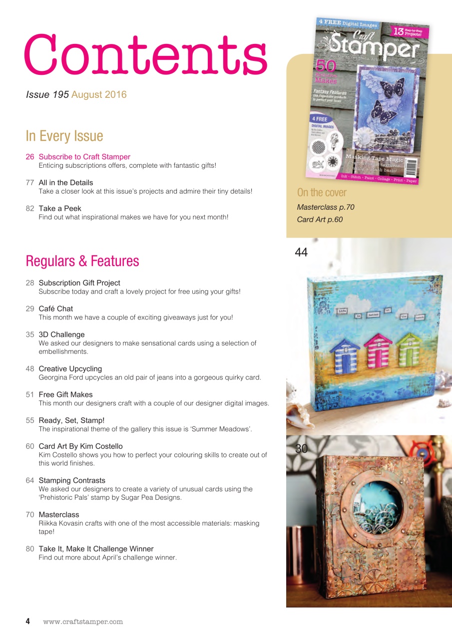 Craft Stamper Preview Pages