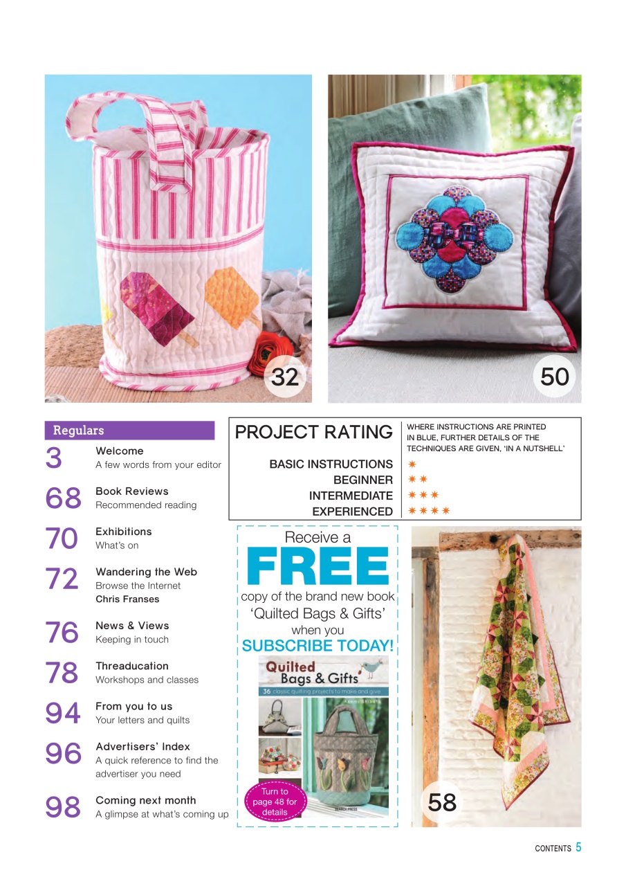 Patchwork and Quilting Preview Pages