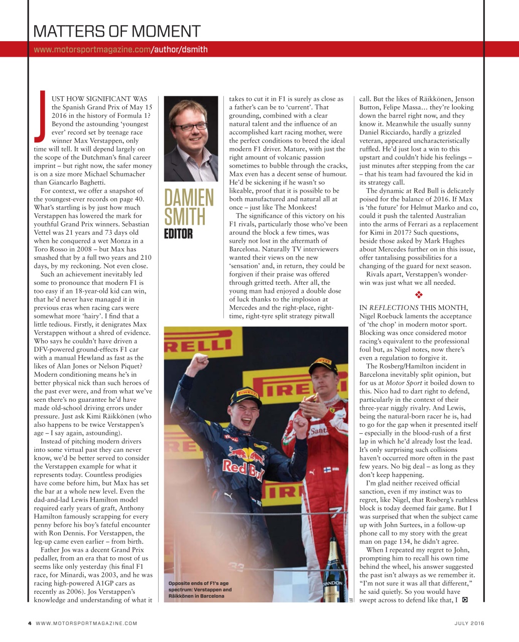 Motor Sport Magazine Preview Pages