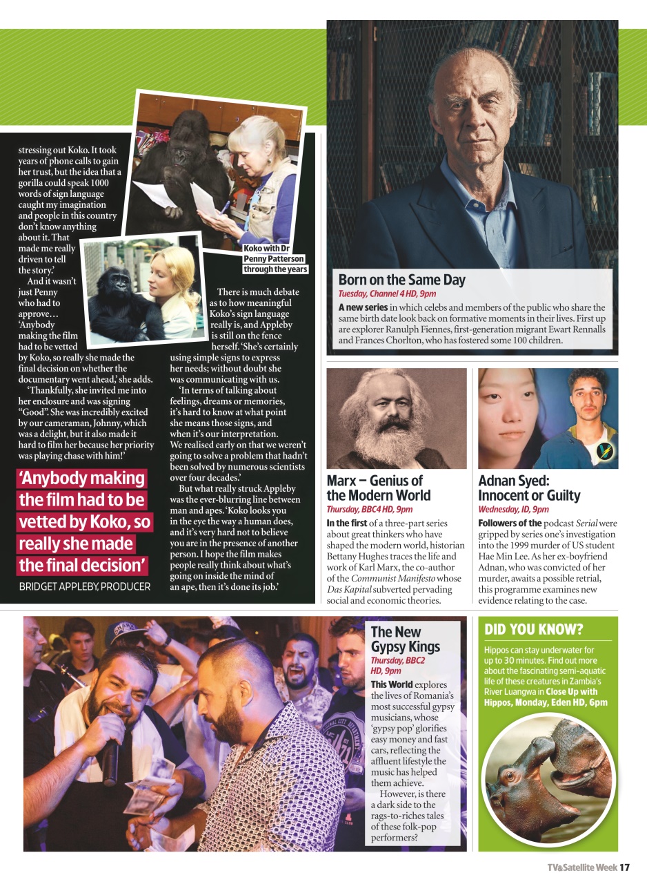 TV & Satellite Week Preview Pages