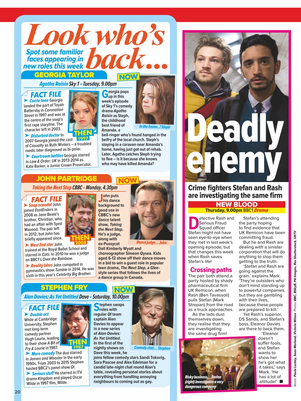 What's on TV Preview Pages