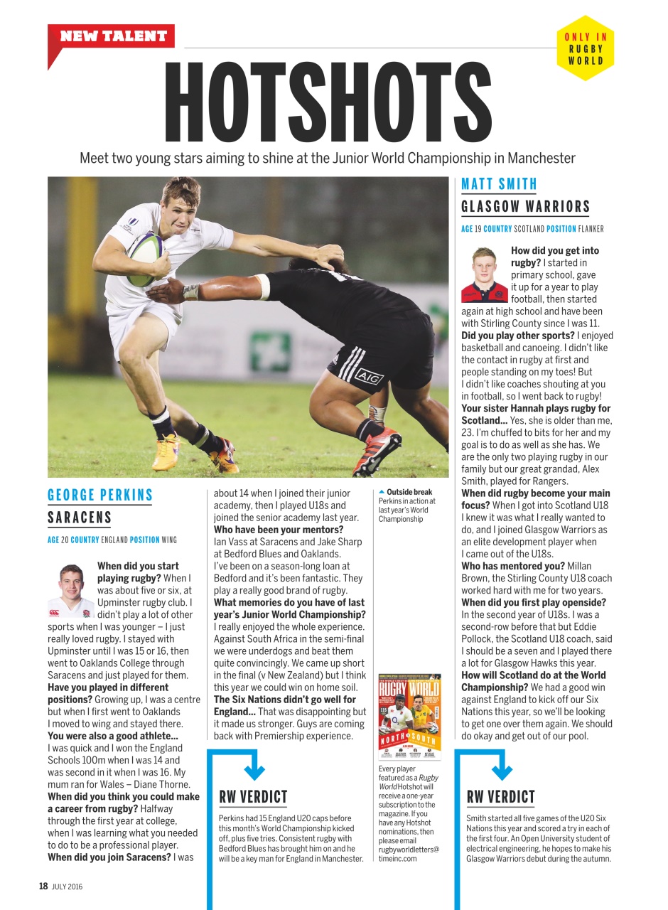 Rugby World Preview Pages