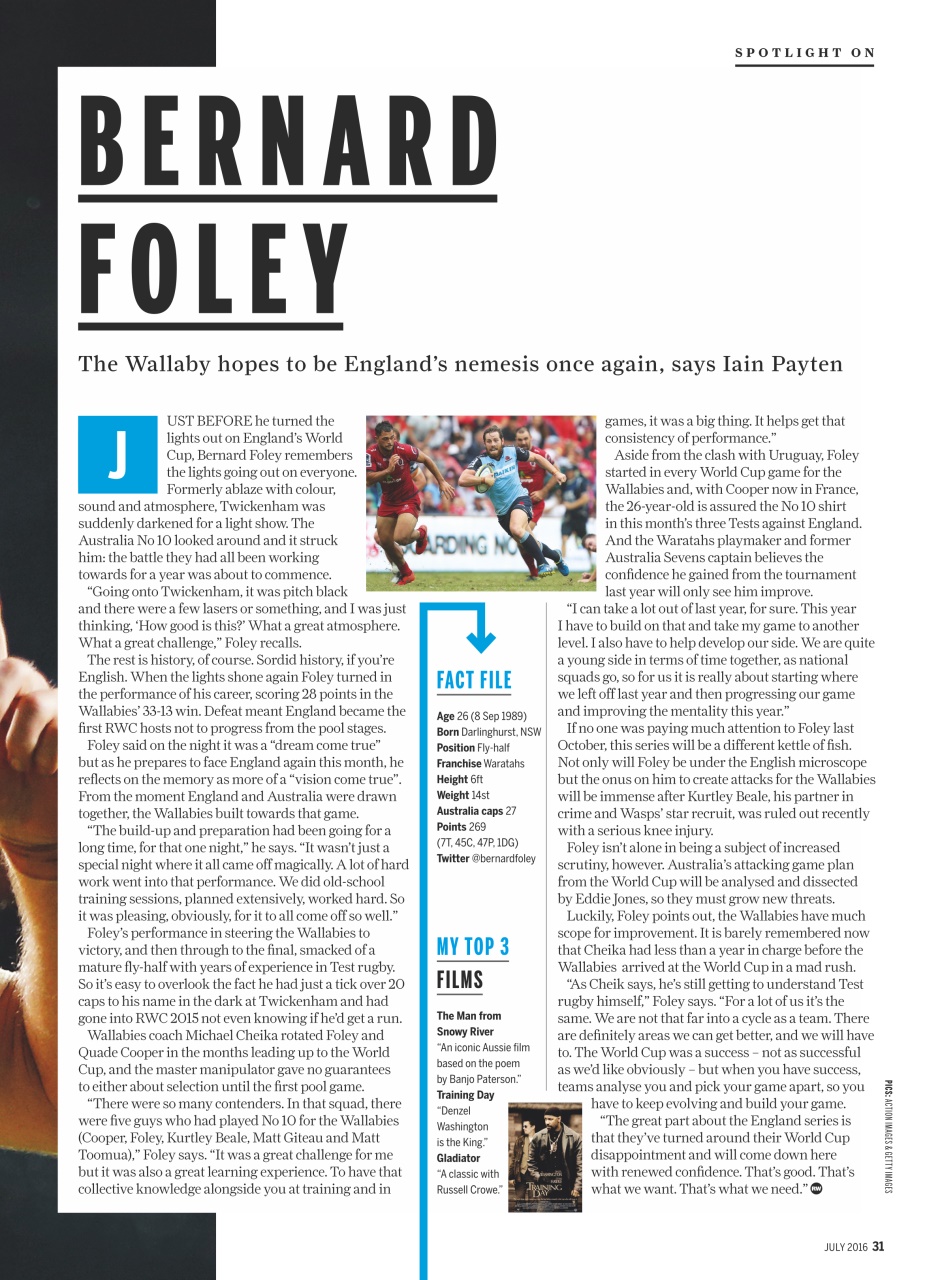 Rugby World Preview Pages