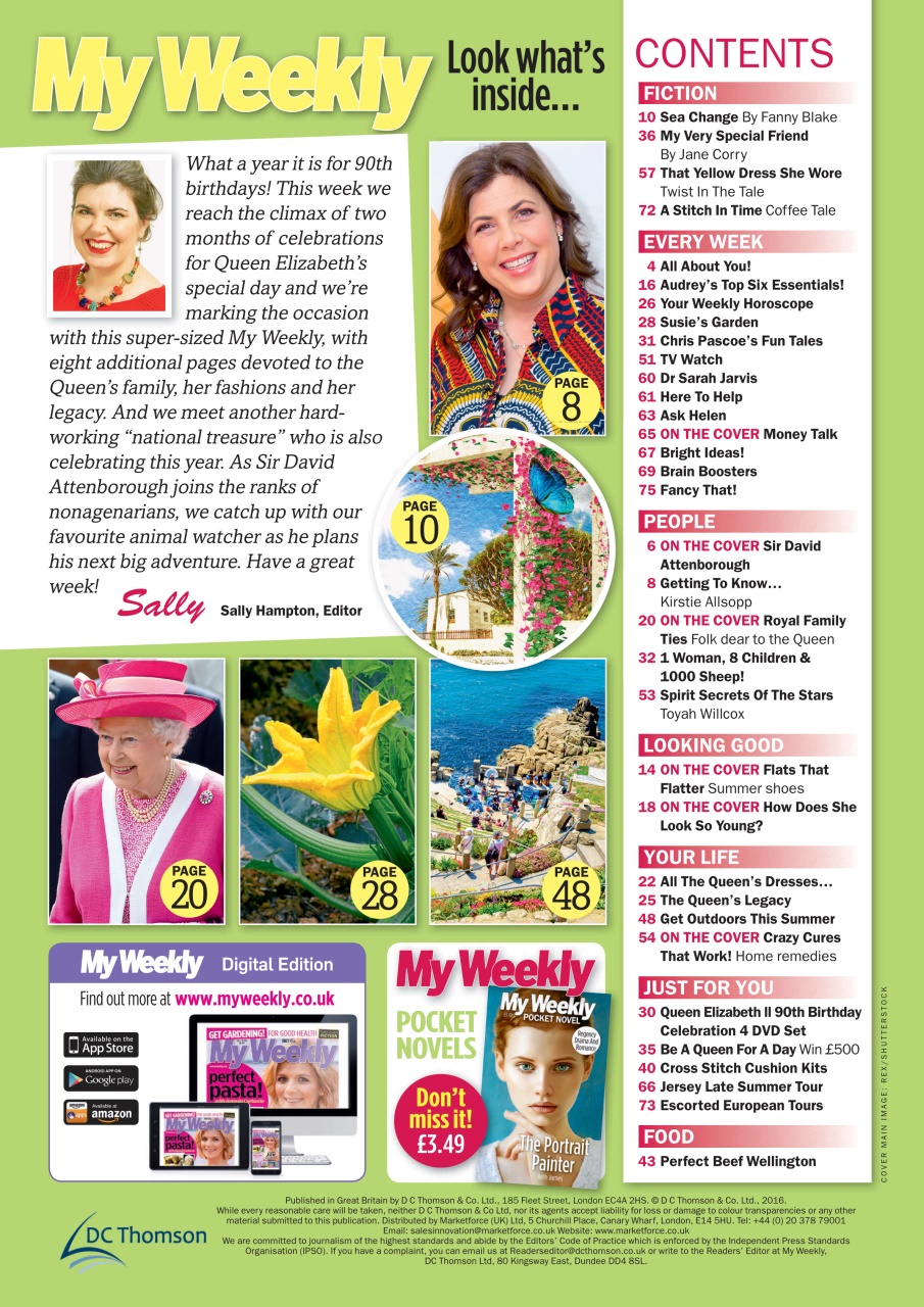 My Weekly Preview Pages