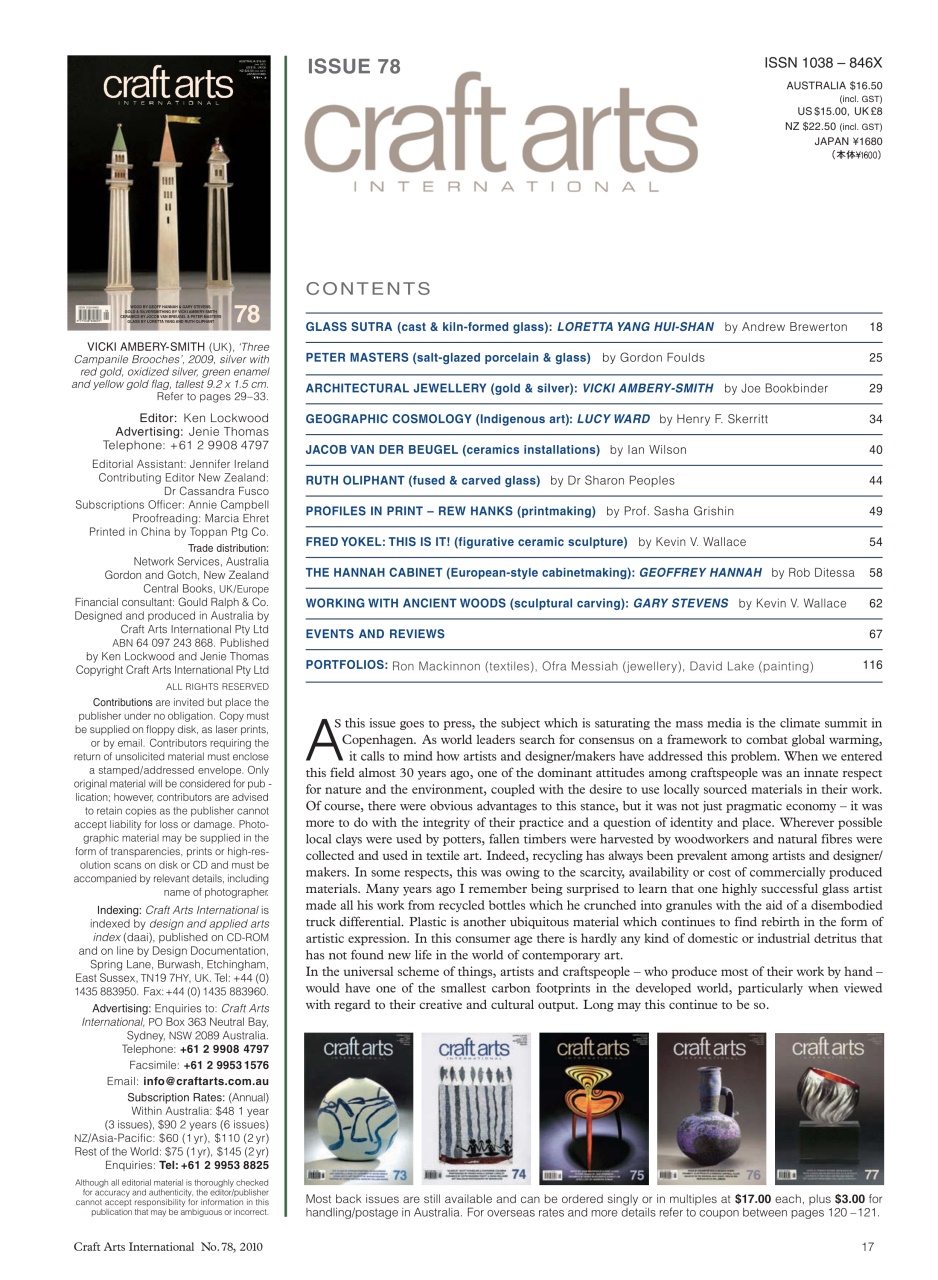 Craft Arts International Preview Pages