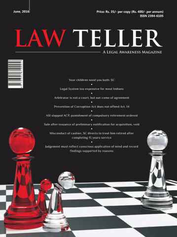 Lawteller – A Legal Awareness Magazine issue June 2016