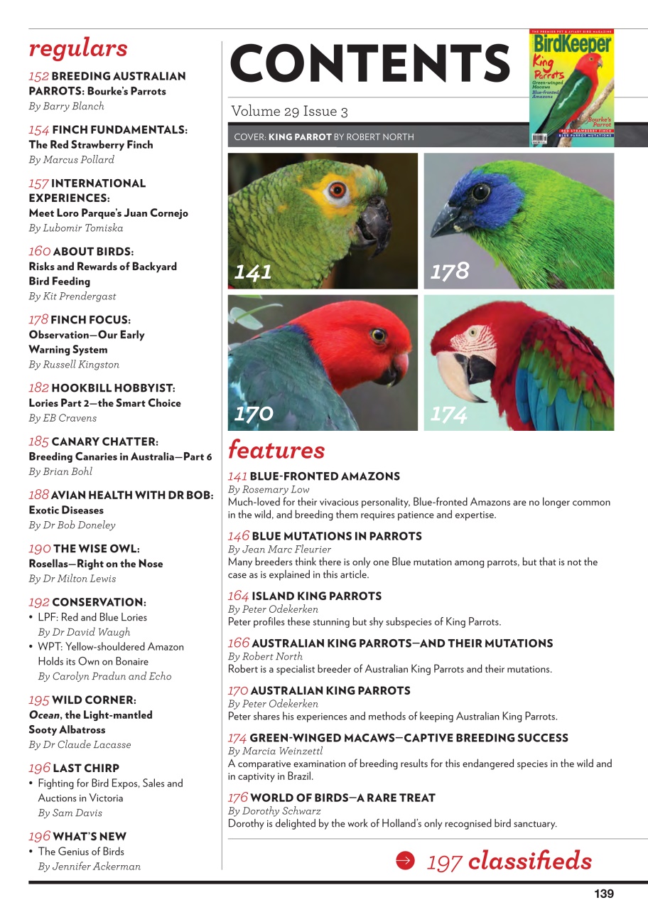 Australian Birdkeeper Magazine Preview Pages