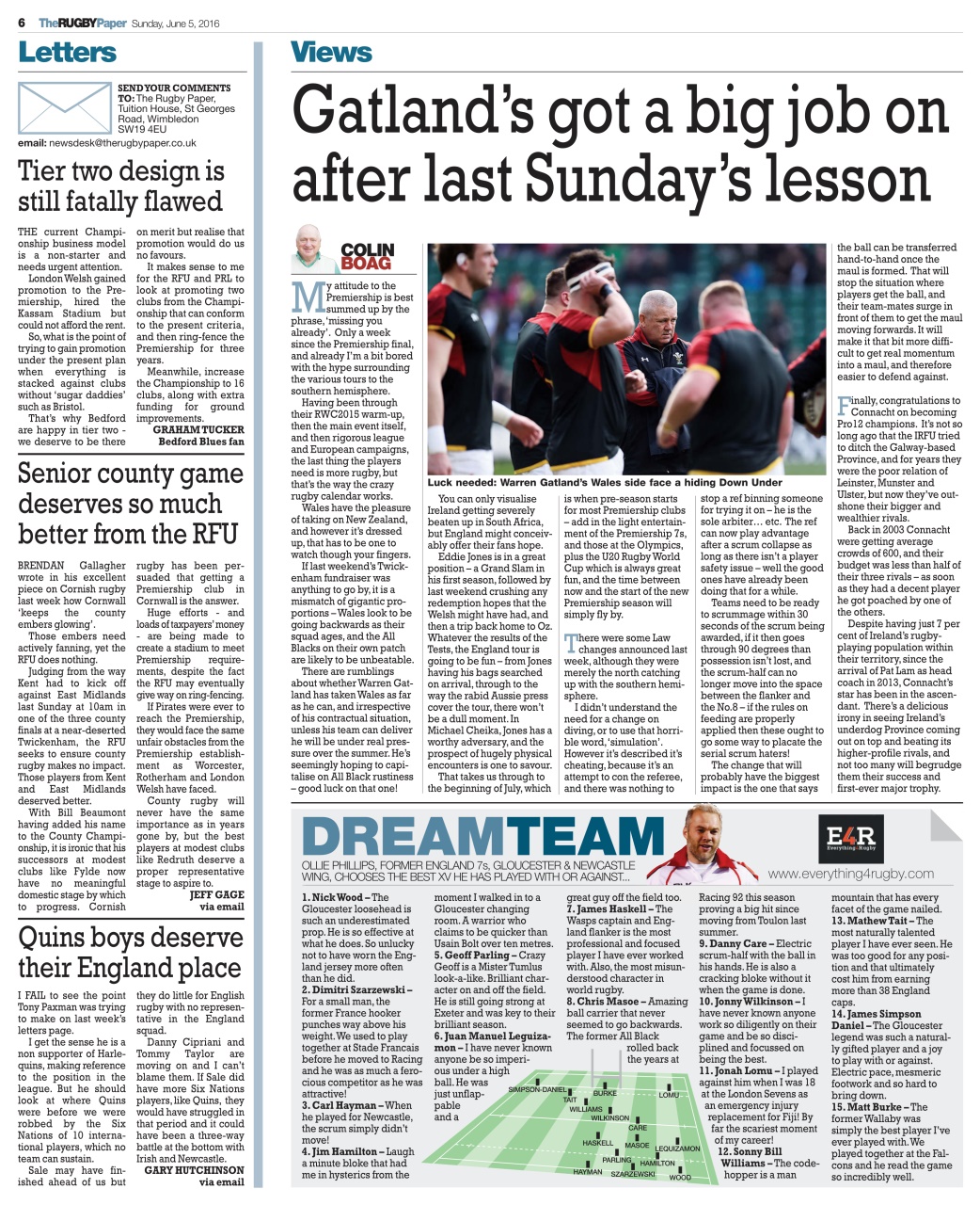 The Rugby Paper Preview Pages