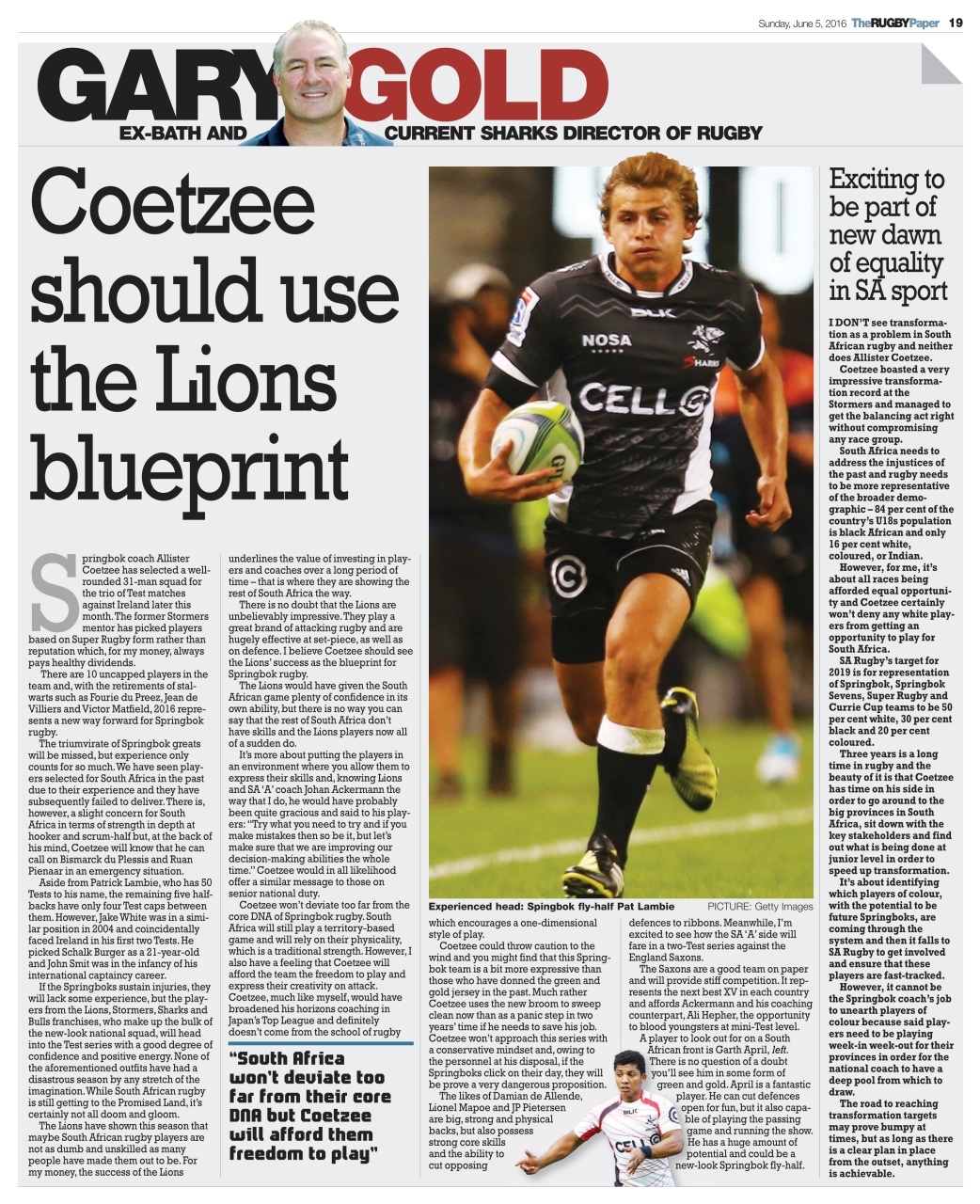 The Rugby Paper Preview Pages