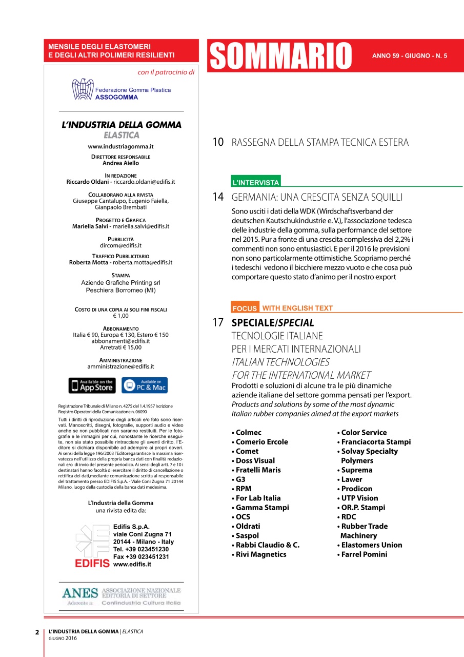 L’industria della Gomma Preview Pages