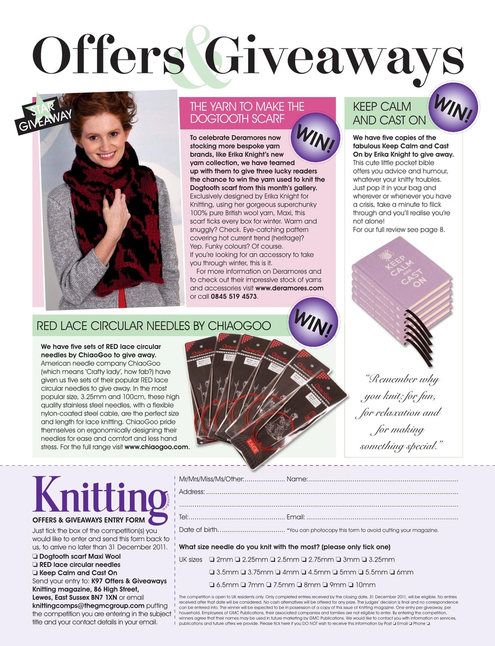 Knitting Preview Pages